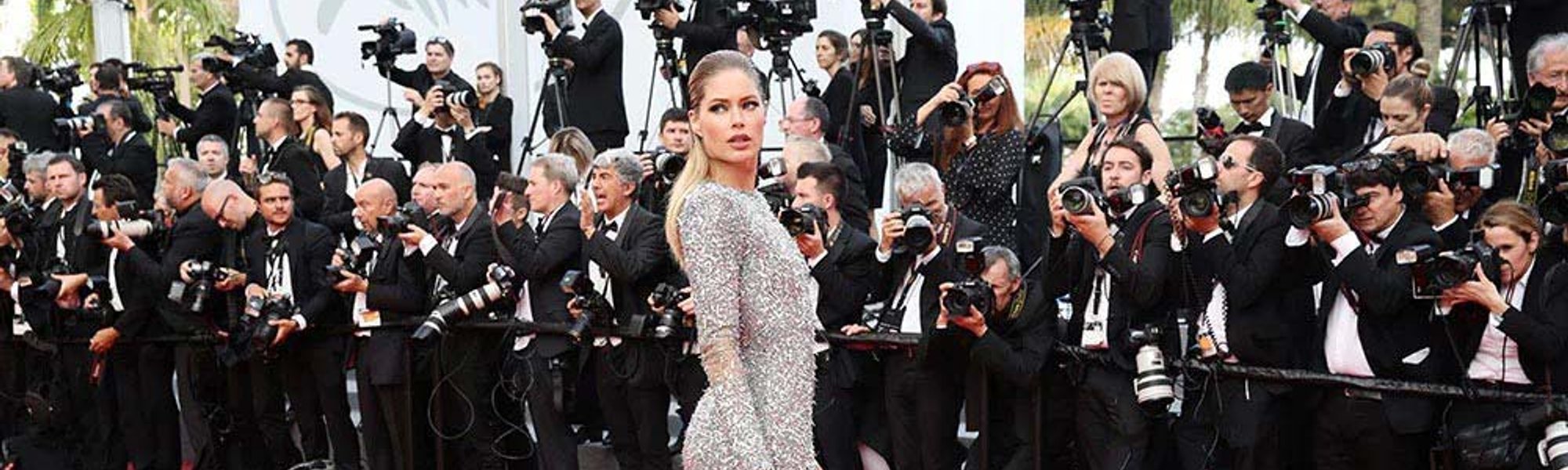 Doutzen Kroes en la alfombra roja del festival de Cannes