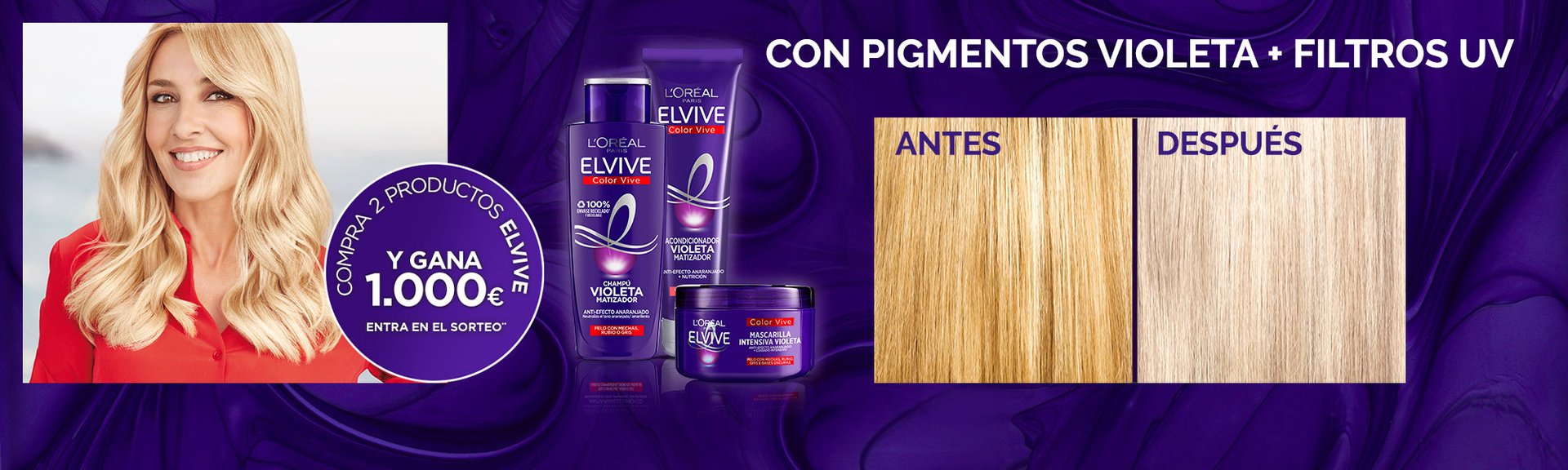 Sorteo Elvive Violeta Image Hero 5