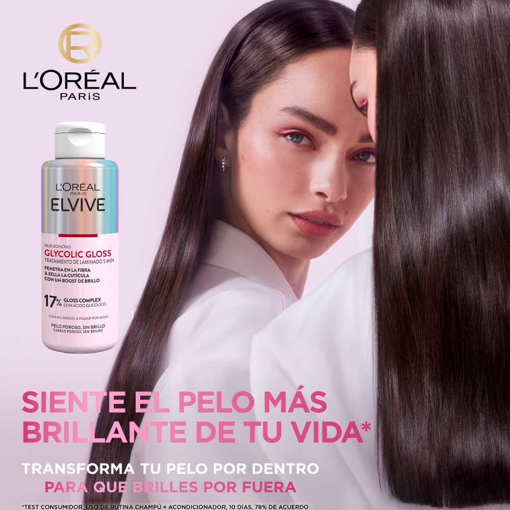 Elvive Glycolic Gloss Tratamiento Laminado Capilar L