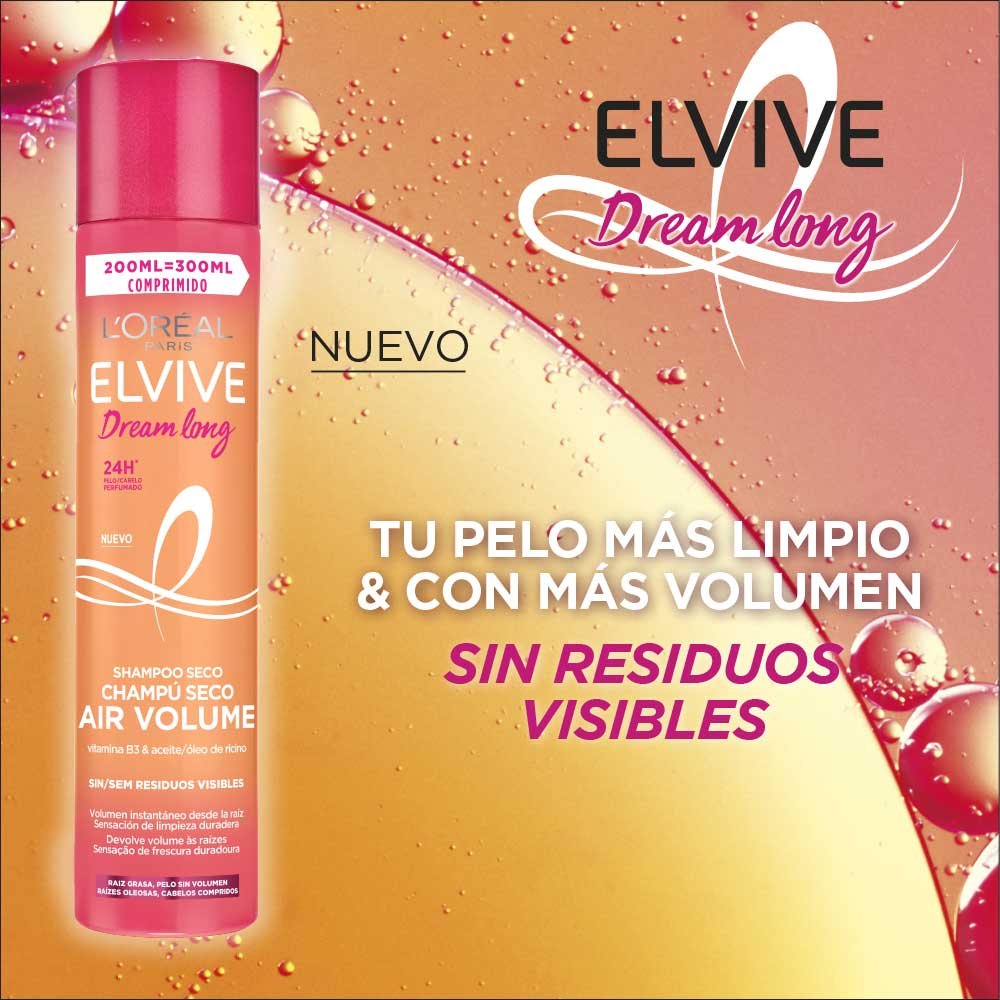 Elvive Dream Long Champú Seco Air Volume L'Oréal Paris
