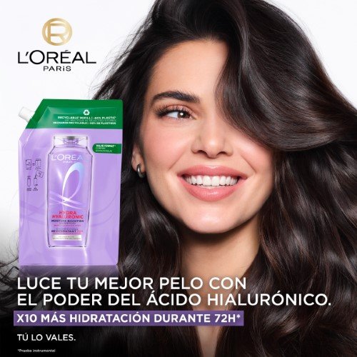LORAL PARIS Elvive Hidra Hialurnico Recarga Ecopack De Champ 72h De Hidratacin (9)