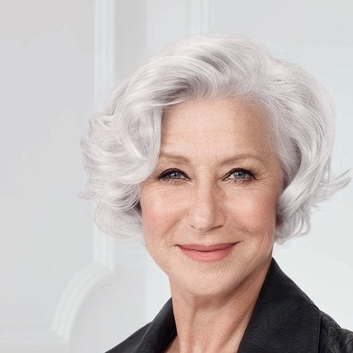 Ellen Mirren Age Perfect Para Cabellos Blancos Y Grises