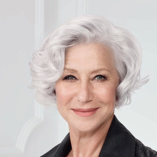 Ellen Mirren Age Perfect Para Cabellos Blancos Y Grises
