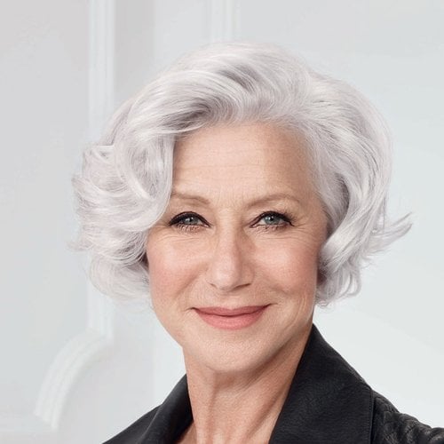 Ellen Mirren Age Perfect Para Cabellos Blancos Y Grises
