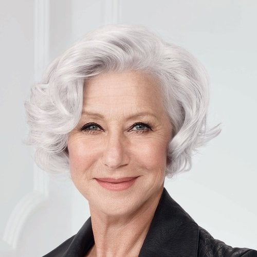 Ellen Mirren Age Perfect Para Cabellos Blancos Y Grises