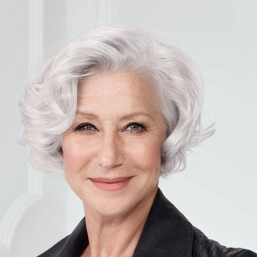 Ellen Mirren Age Perfect Para Cabellos Blancos Y Grises