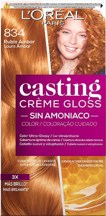 Casting Crème Coloración Baño de Color 834 Rubio Ámbar L'Oréal Paris