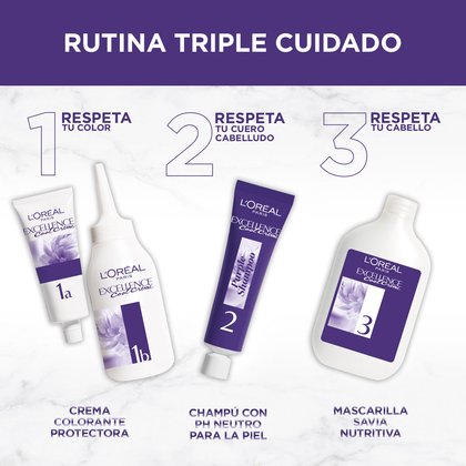 Excellence Cool Creme Rutina Coloracion Cabello Efecto Anti Anaranjado Loreal Paris 02