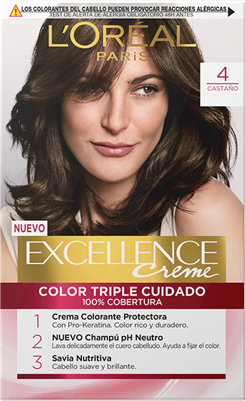Excellence Coloración Tinte Permanente Crème 4 | L'Oréal Paris