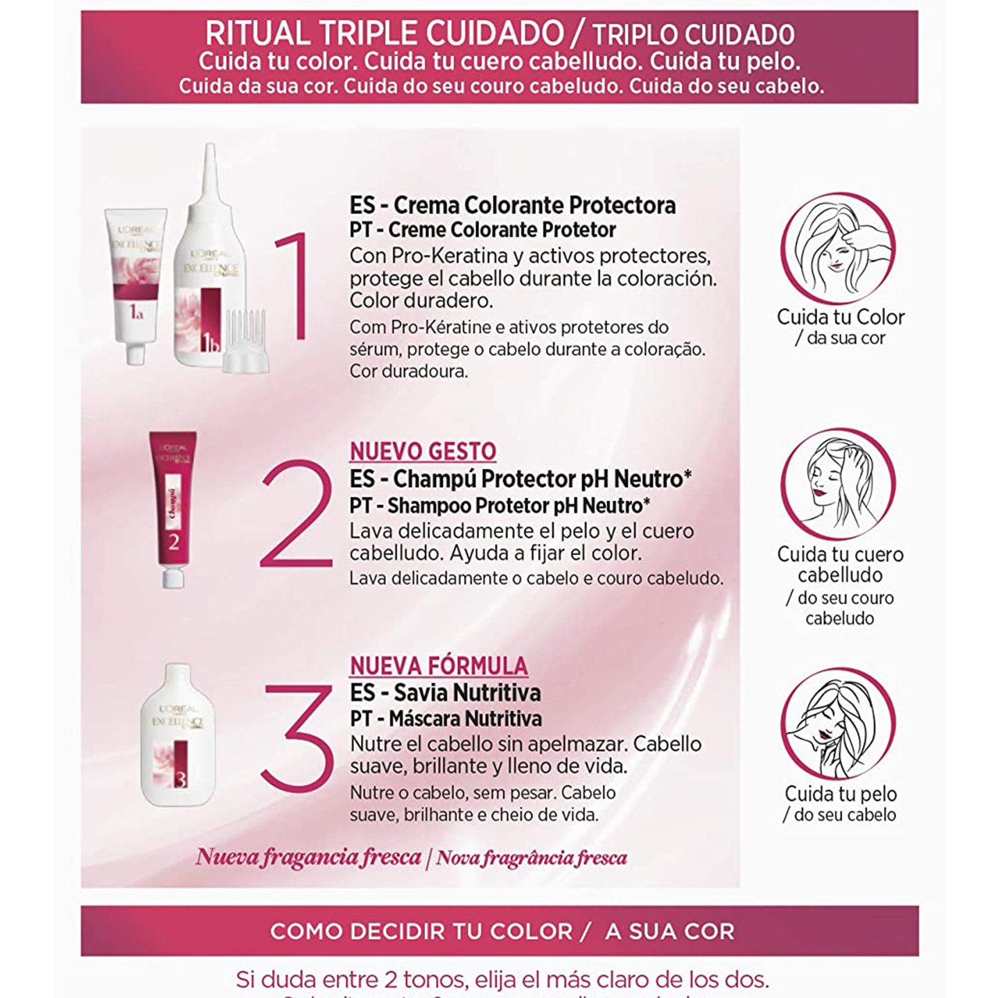 Excellence Coloración Tinte Permanente Crème 5 Castaño Claro | L'Oréal ...