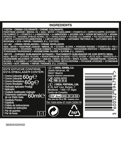L Oreal Paris Hair Prodigy Chocolate 000 3600522594796 IngredientList
