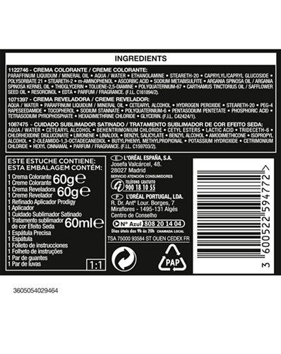 L Oreal Paris Hair Prodigy Roble Casta O Muy Claro 000 3600522594772 IngredientList