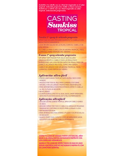 L Oreal Paris Hair Casting Sunkiss Tropical Spray Aclarador 000 3600523250974 Back