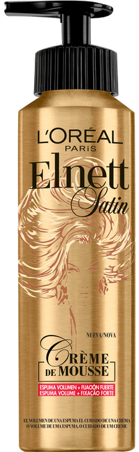 L Oreal Paris Hair Spray Elnett Satin Creme Mousse Espuma Volumen 000 3600522506966 Front