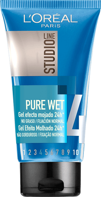 L Oreal Paris Hair Wax Gel Efecto Mojado Pure Wet Studio Line 000 5601036202892 Front