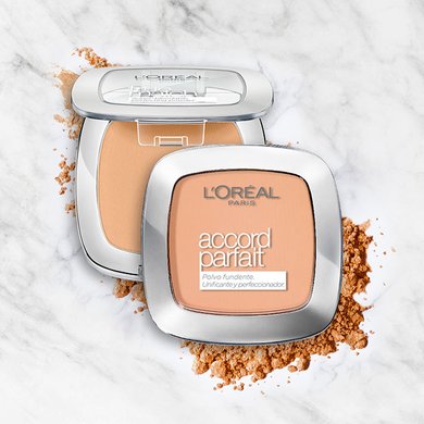 Base de maquillaje Accord Parfait de L'Oréal Paris. Calca el tono y subtono de tu piel.