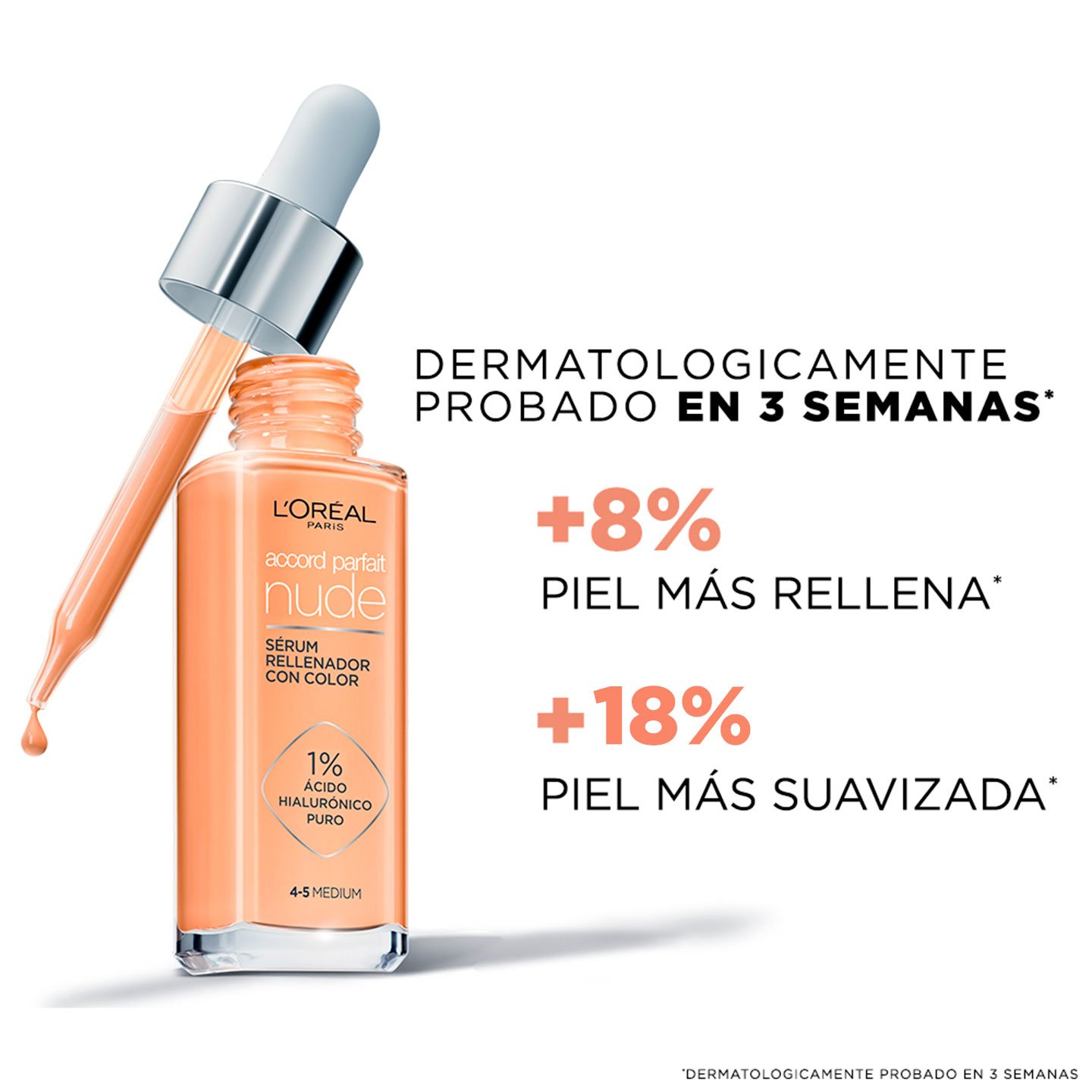 Sérum con Color Accord Parfait Tono 0,52 Muy Claro L'Oreal Paris Sérum con Color Accord Parfait Tono 0,52 Muy Claro L'Oreal Paris