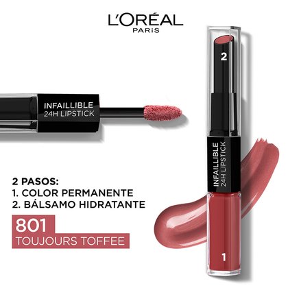 Infalible 24H Barra De Labios 801 Tojours Tofee Carousel 03