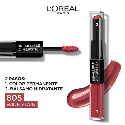Infalible 24H Barra De Labios 805 Wine Stain Carousel 02