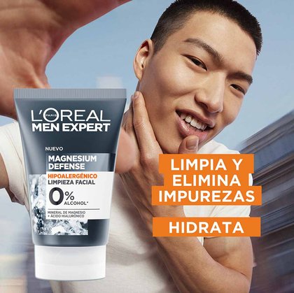 Gel Limpiador Hipoalergénico para hombres Magnesium Defense