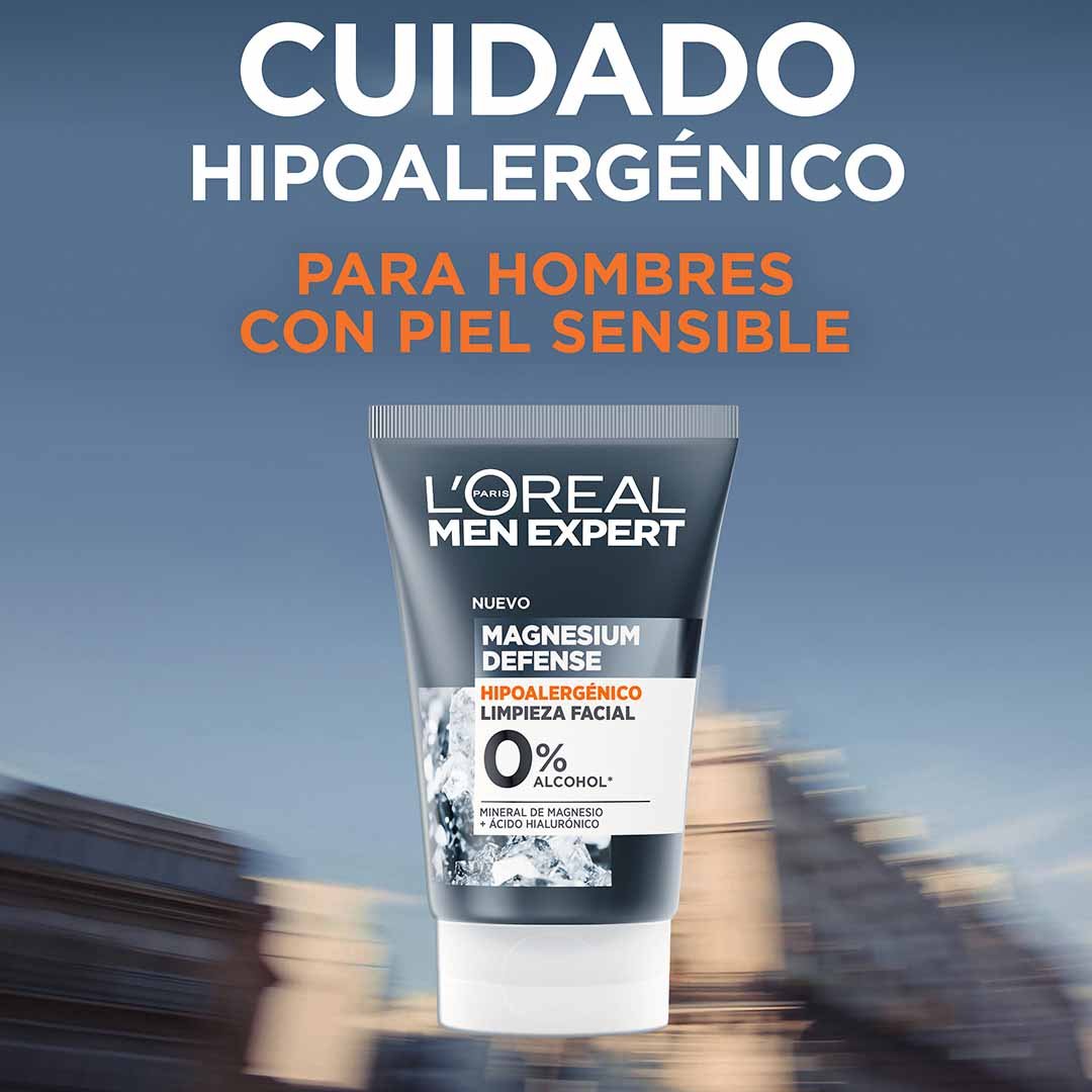 Gel Limpiador Hipoalergénico Magnesium Defense L'Oréal Paris