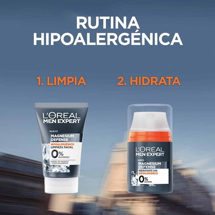 Gel Limpiador Hipoalergénico para hombres Magnesium Defense Rutina