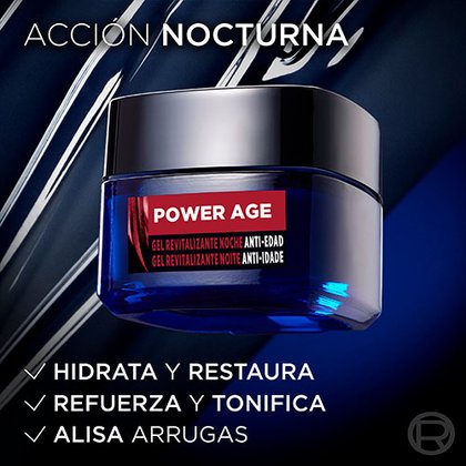 LOREAL PARIS MEN EXPERT POWER AGE GEL REVITALIZANTE NOCHE 6
