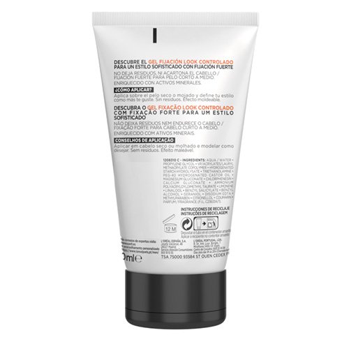 L Oreal Paris Hombres MEN EXPERT INVISICONTROL GEL FIJACION 000 3600523766635 Back