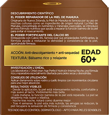 Visual Parte Trasera Cuidado De La Piel Crema De Noche Age Perfect Nutricion Intensa