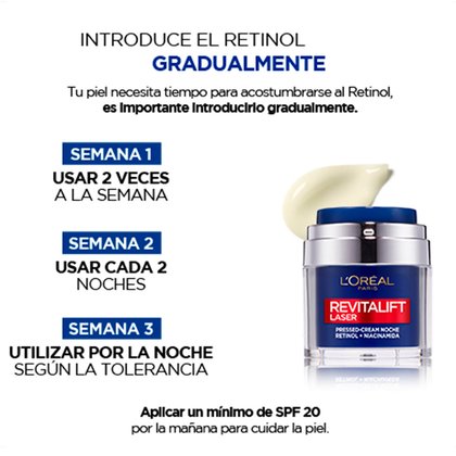 Revitalift Laser Crema Noche Retinol Niacidamida Detalle 3