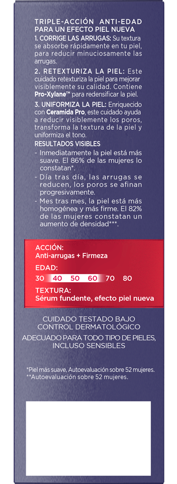Parte Izquierda Cuidado Facial Serum Revitalift Laser X3