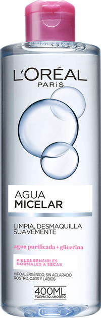 Locion Facial Agua Micelar Pieles Secas