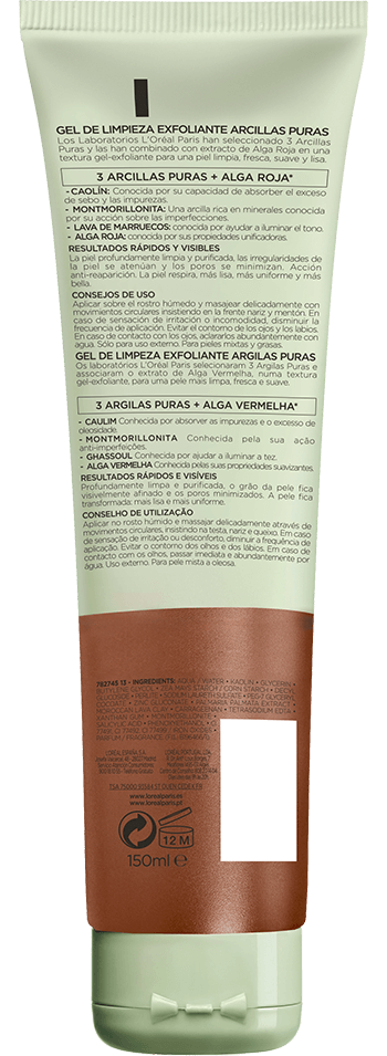 Cuidado De La Piel Mascarilla Algas Arcillas Puras
