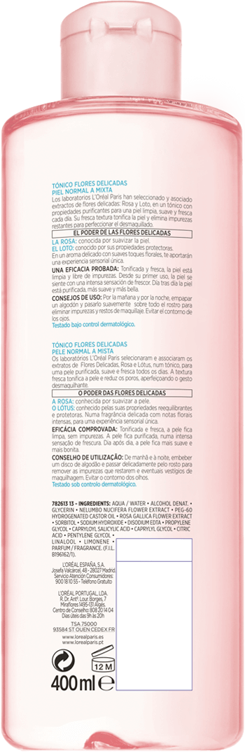 Tonico Facial Flores Delicadas